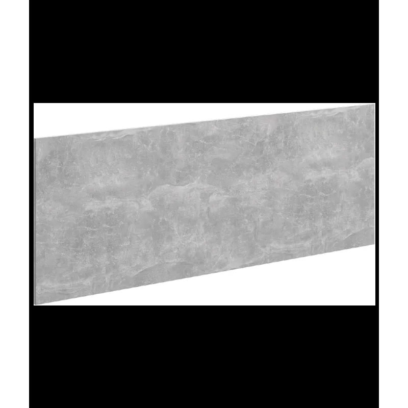 Тумба под раковину Aqwella Mobi 120 см, фасад бетон светлый, корпус белый, MOB0712BS+MOB0112W