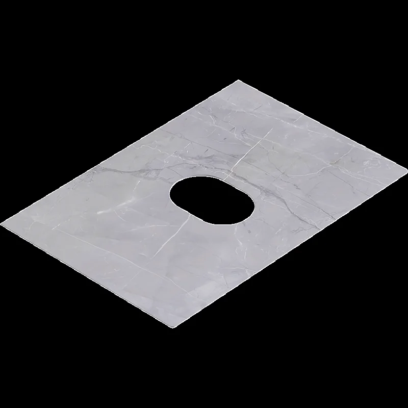 Подвесная тумба с накладным умывальником Aqwella Geometria 65см, с двумя ящиками, цвет белый, со столешницей серый камень