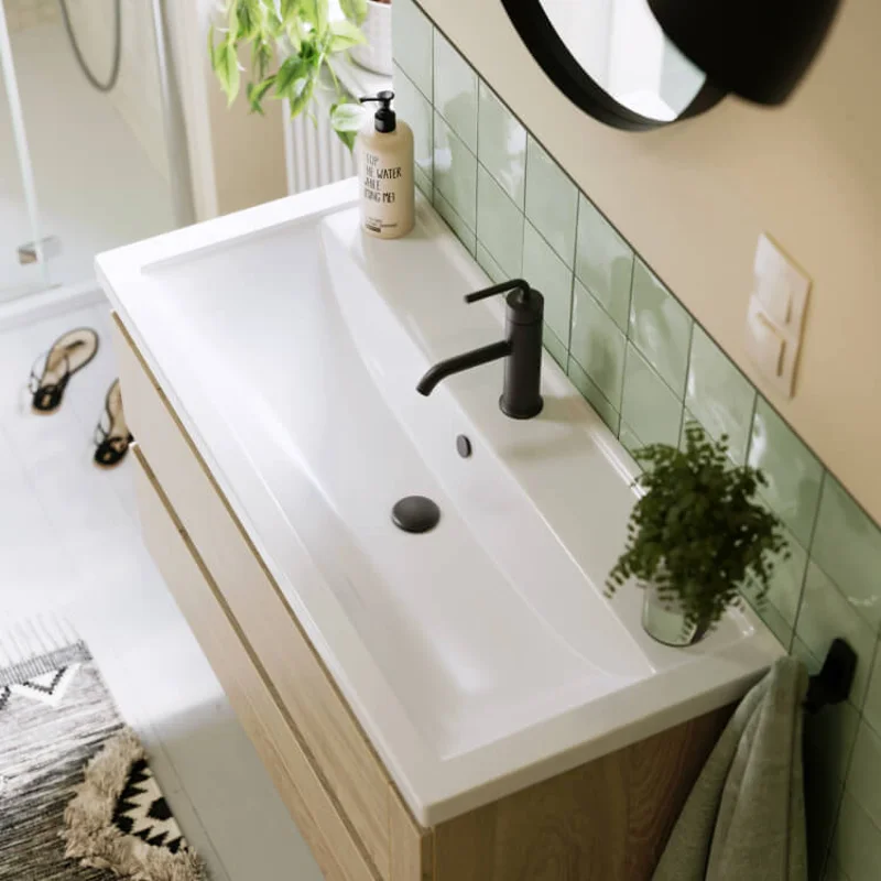 Тумба под раковину Aqwella Astrid AST0110DD, 100 см, подвесная, цвет дуб давос