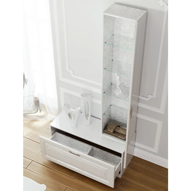 Тумба Aqwella 5 Stars Империя 80 Emp.03.08/W Белый