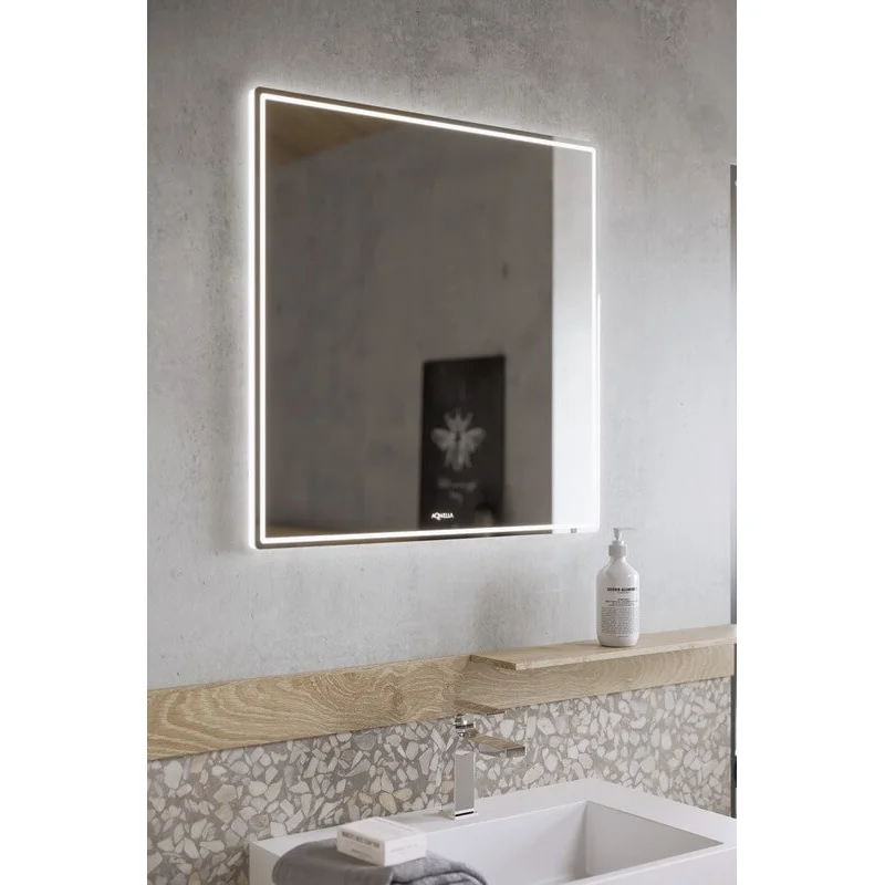 Тумба под раковину Aqwella Cube 70 см подвесная, белый матовый, CUB0107W