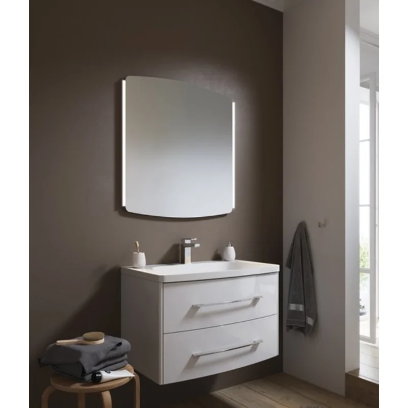 Тумба под раковину Aqwella Neringa NER0108 80, подвесная, белый