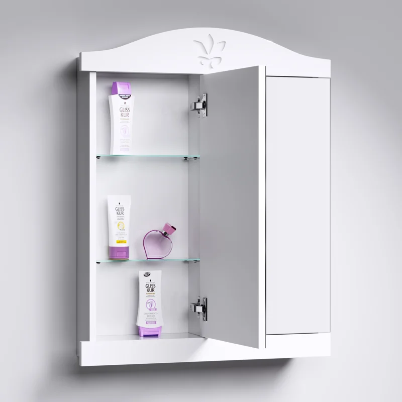 Зеркальный шкаф Aqwella Франческа 85 FR0408 Белый