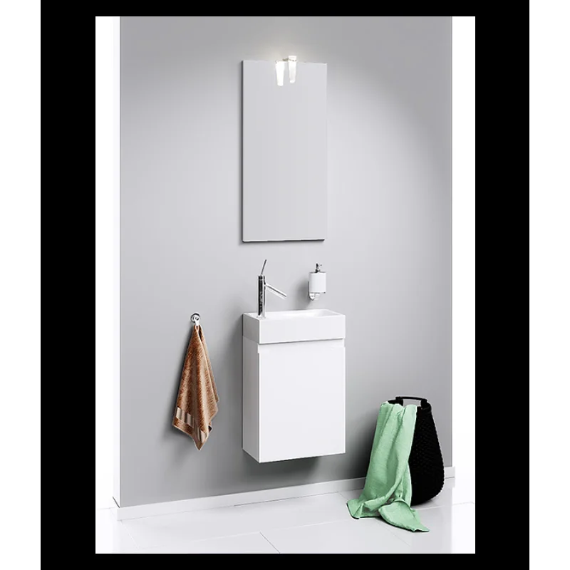 Тумба под раковину Aqwella Леон-МР 40, подвесная, белый, Ln-MP.01.04/W