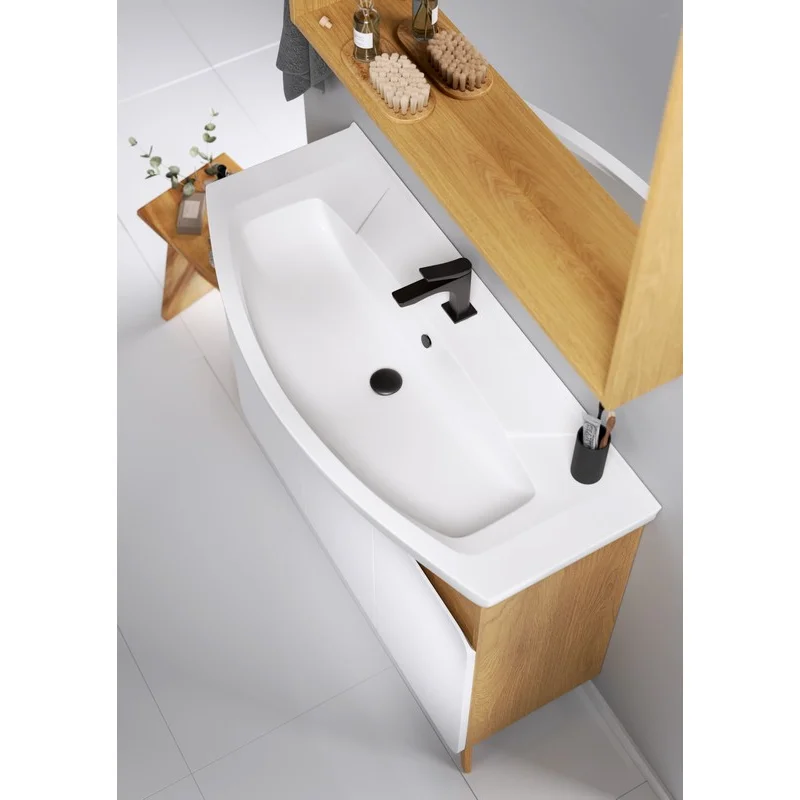 Тумба под раковину Aqwella Basic 105 см подвесная, дуб золотой, BAS0110DZ