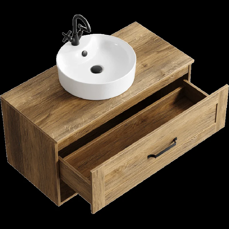 Тумба под раковину Aqwella Craft 100 см подвесная, дуб балтийский, CRF0110DB