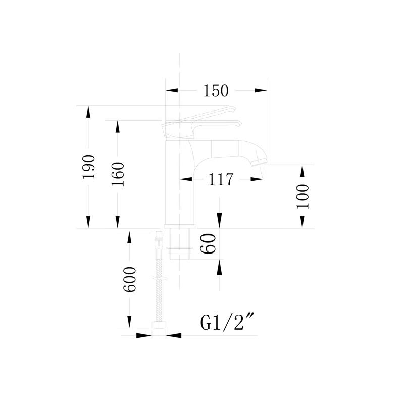Набор из латуни IDA: смесители для раковины, ванны и штанга BOCH MANN