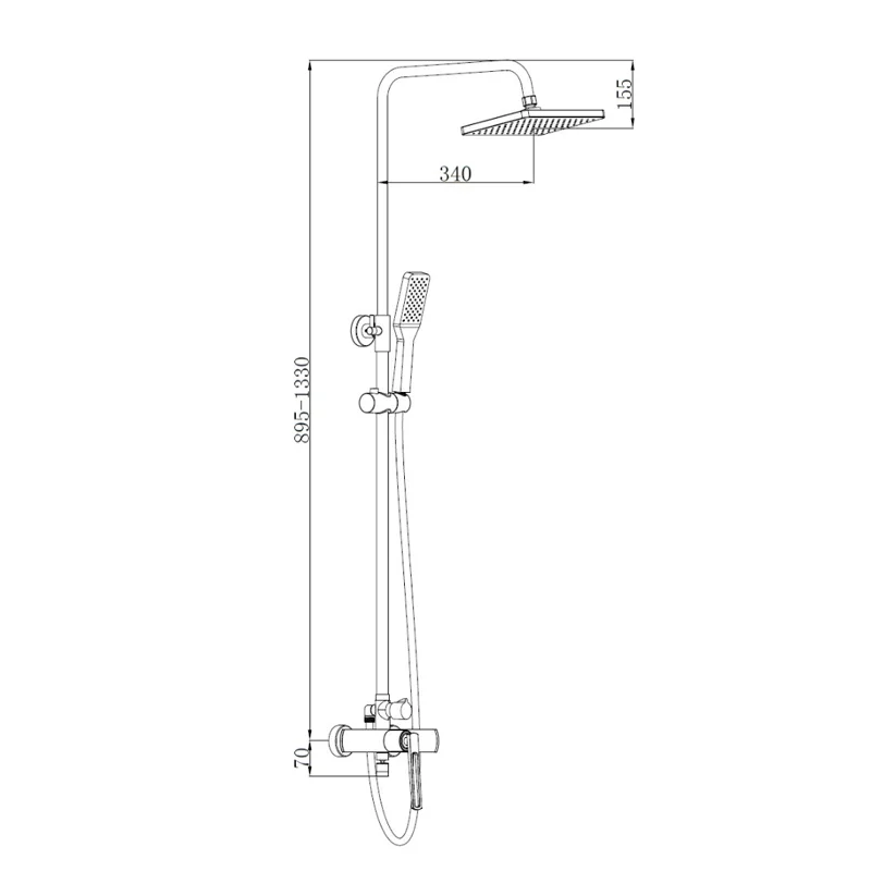 Стойка MIMI B душевая BOCH MANN BM9969