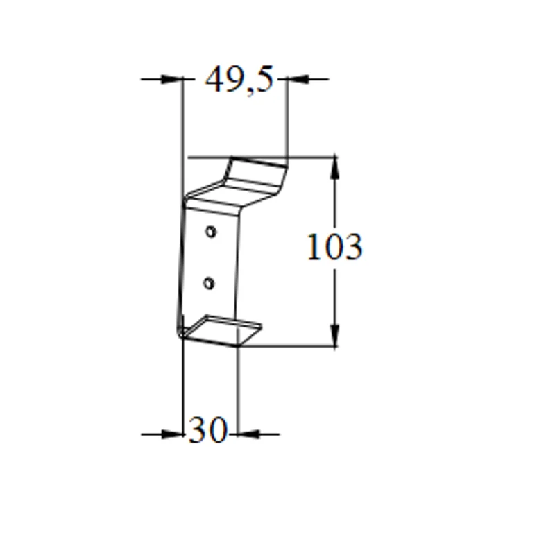 Крючок настенный CR-D01-08MB из нержавеющей стали BOCH MANN, цвет черный