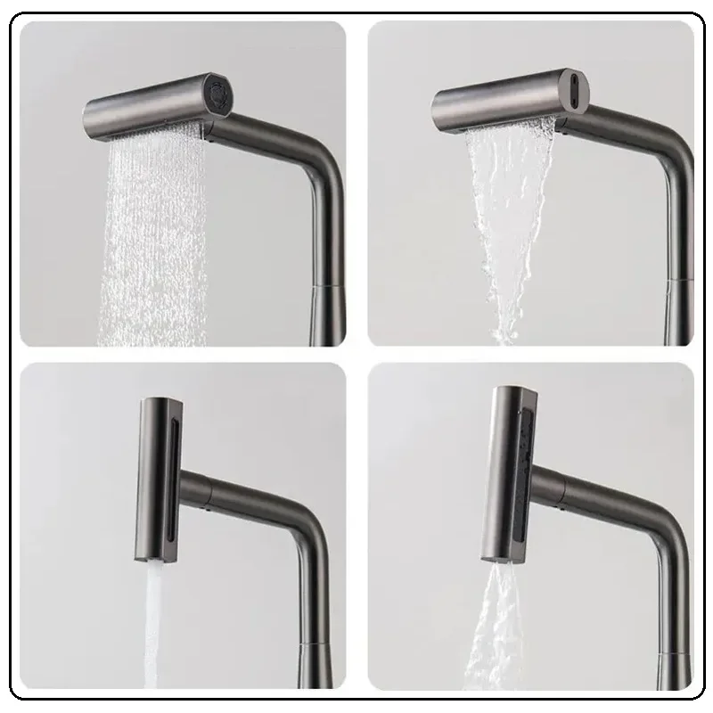 Смеситель SOPHIA GR из нержавеющей стали для кухни BOCH MANN, цвет CЕРЫЙ