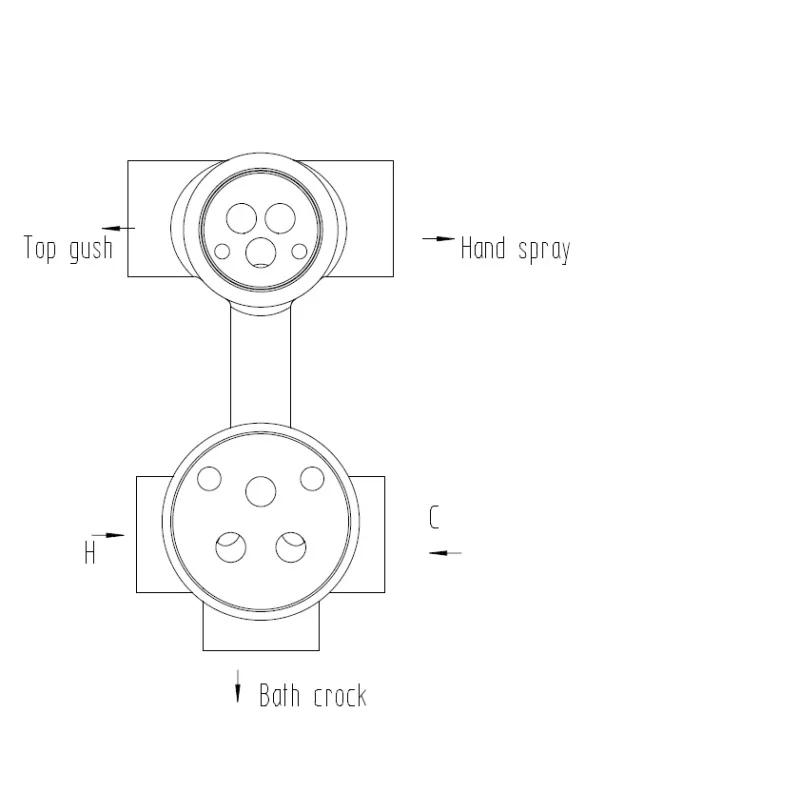 Душевая система встраиваемая Bronze de Luxe WINDSOR 10138/1F, бронза