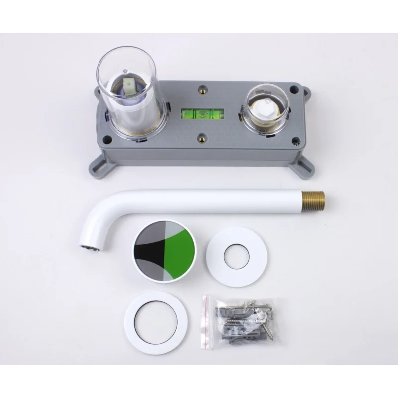 Смеситель для раковины Bronze de Luxe OMG 9007W-G, белый/зеленый