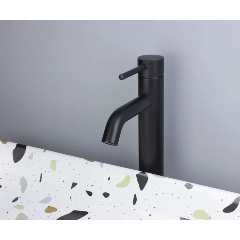 Смеситель для раковины Bronze de Luxe Scandi 1452B, черный матовый