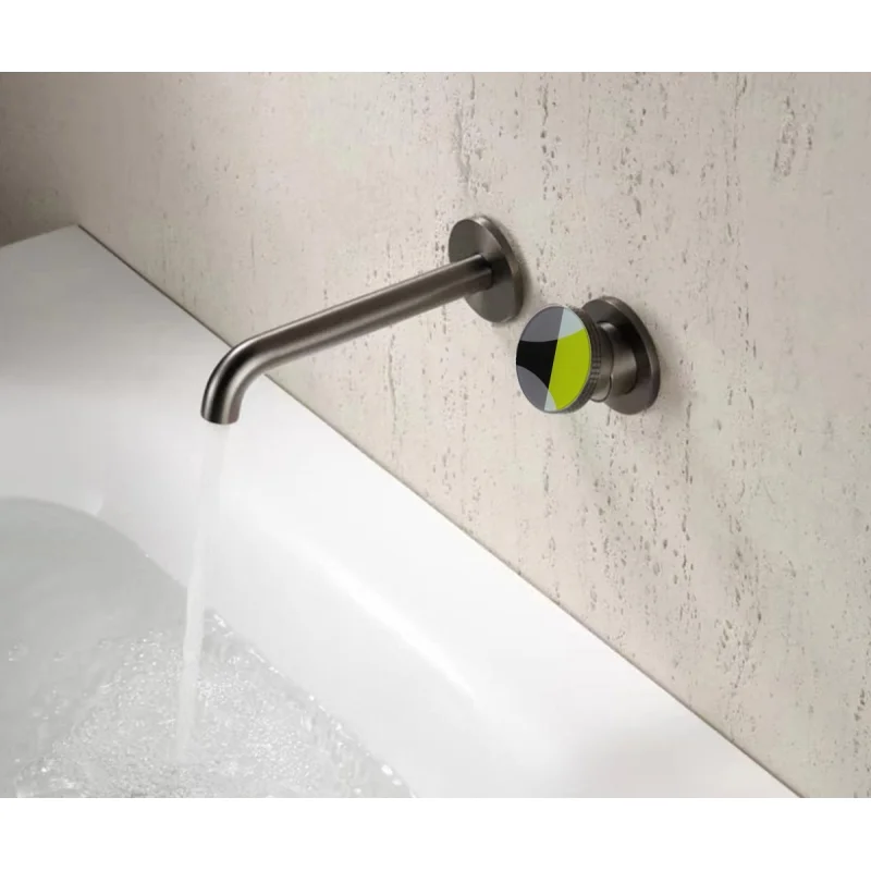 Смеситель Bronze de Luxe OMG, для раковины, цвет графит, 9007GM-Y