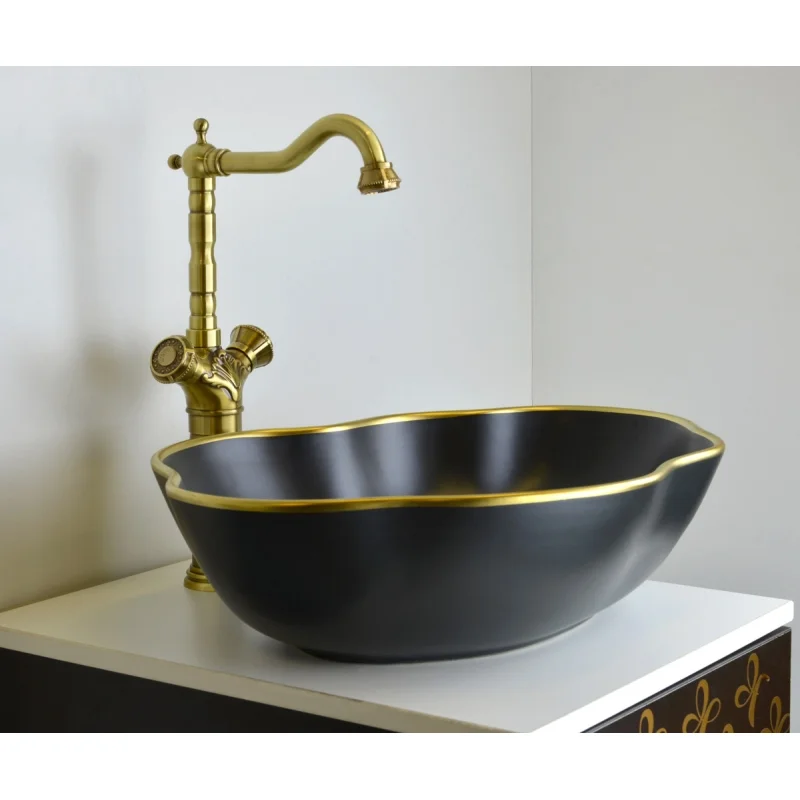 Раковина чаша Bronze de Luxe Black Orchid 1395, черный