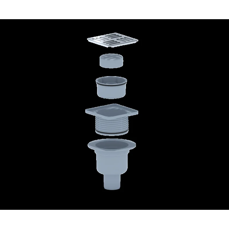 Душевой трап Bronze de Luxe Рыбы 21980-57 с решеткой Бронза