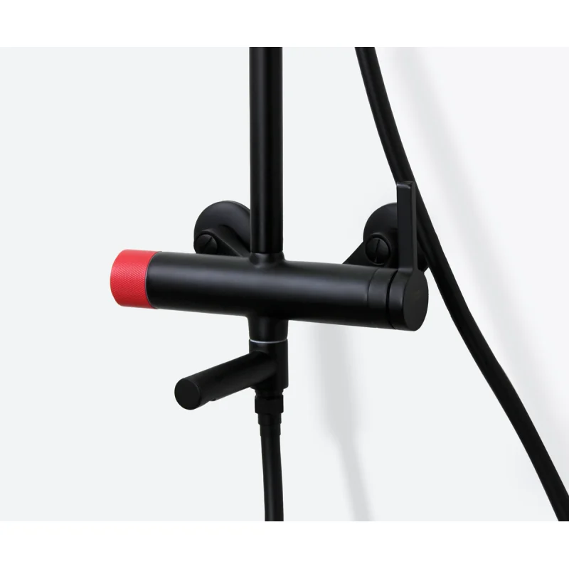 Душевая система Bronze de Luxe Avantgarde 2039RH Черная Красная