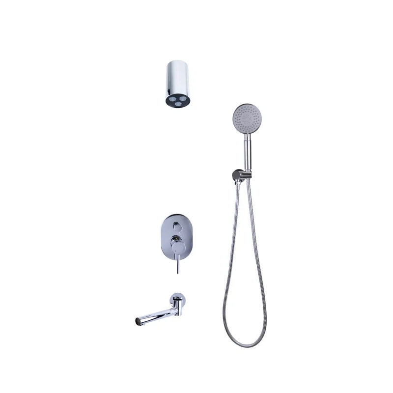 Душевая система встраиваемая Bronze de Luxe SCANDI 14582-501C, хром