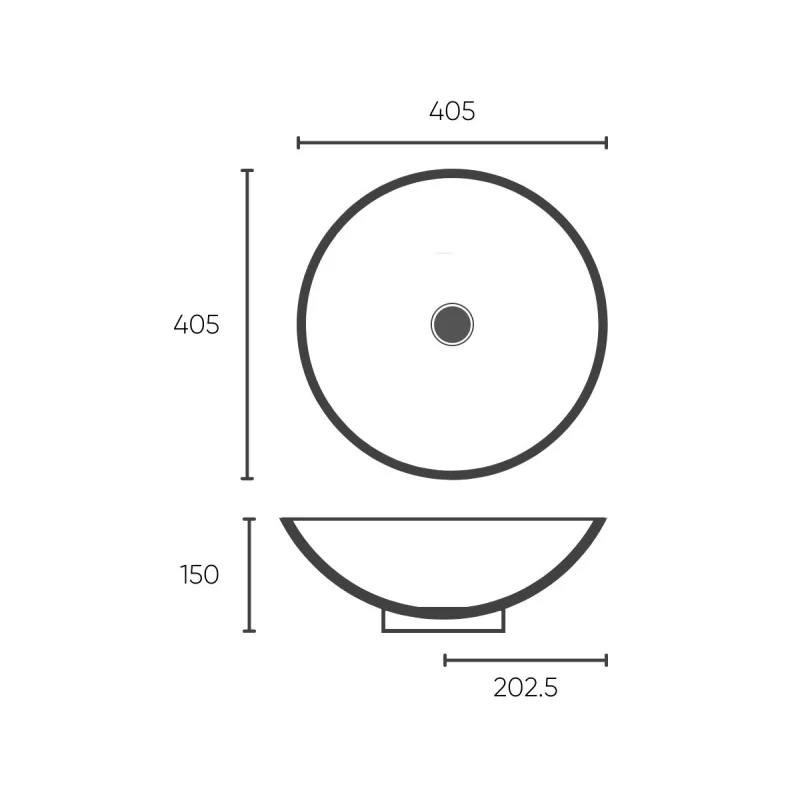 Раковина-чаша Bronze de Luxe Sphera 40 6203 Бронза