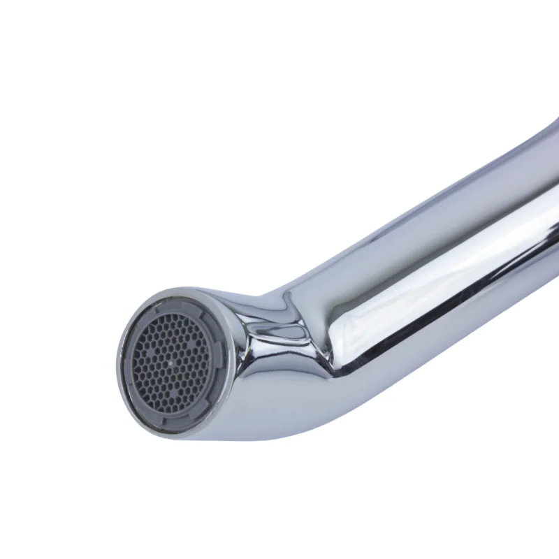 Смеситель для ванны и душа Bronze de Luxe Focus 24603CM, с душевым гарнитуром, хром/мрамор