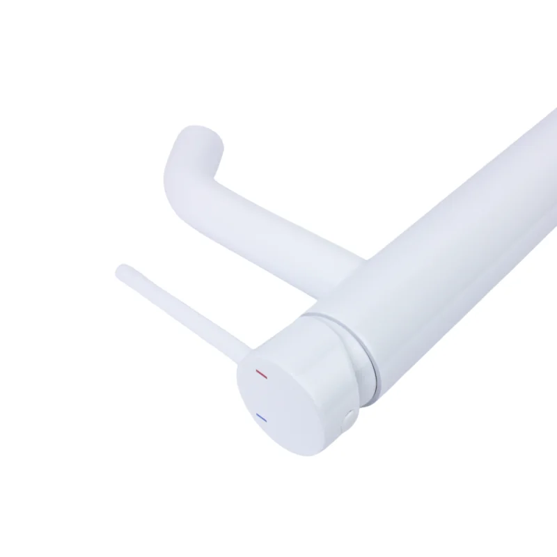 Смеситель для раковины Bronze de Luxe Scandi 1452W, белый глянцевый