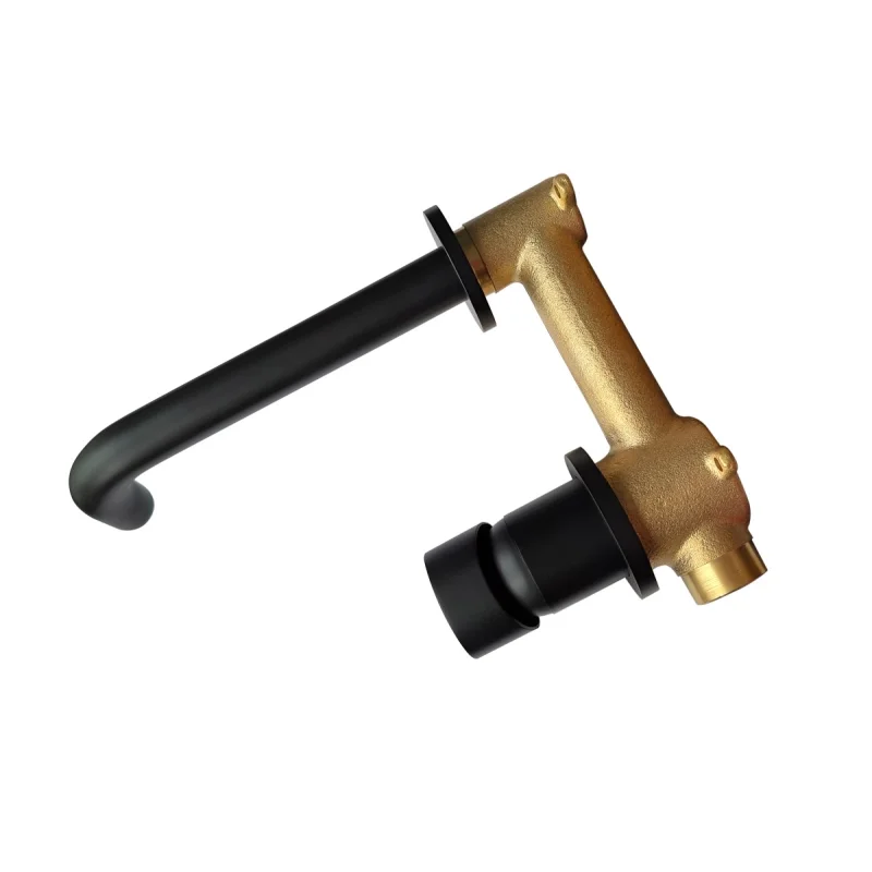 Смеситель скрытого монтажа для раковины Bronze de Luxe Scandi 14511B, черный матовый