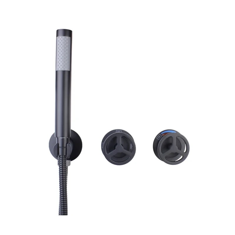 Душевая система встраиваемая Bronze de Luxe LIBERTY 5011B-P, черный