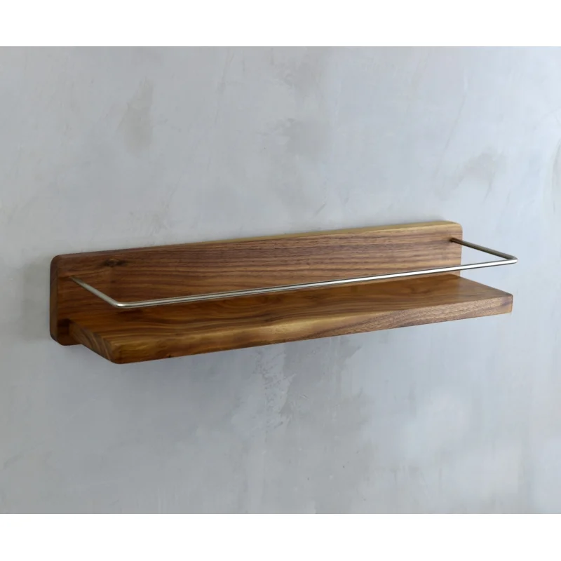 Деревянная полка Bronze de Luxe Forest 10711C Орех Хром матовый