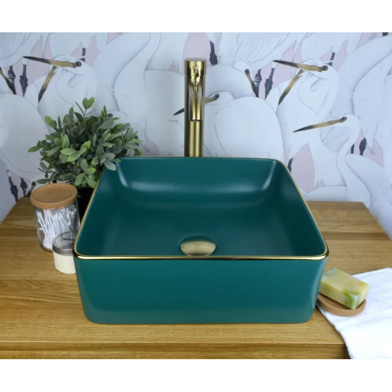 Раковина чаша Bronze de Luxe Golden Meadow 1063, зеленый