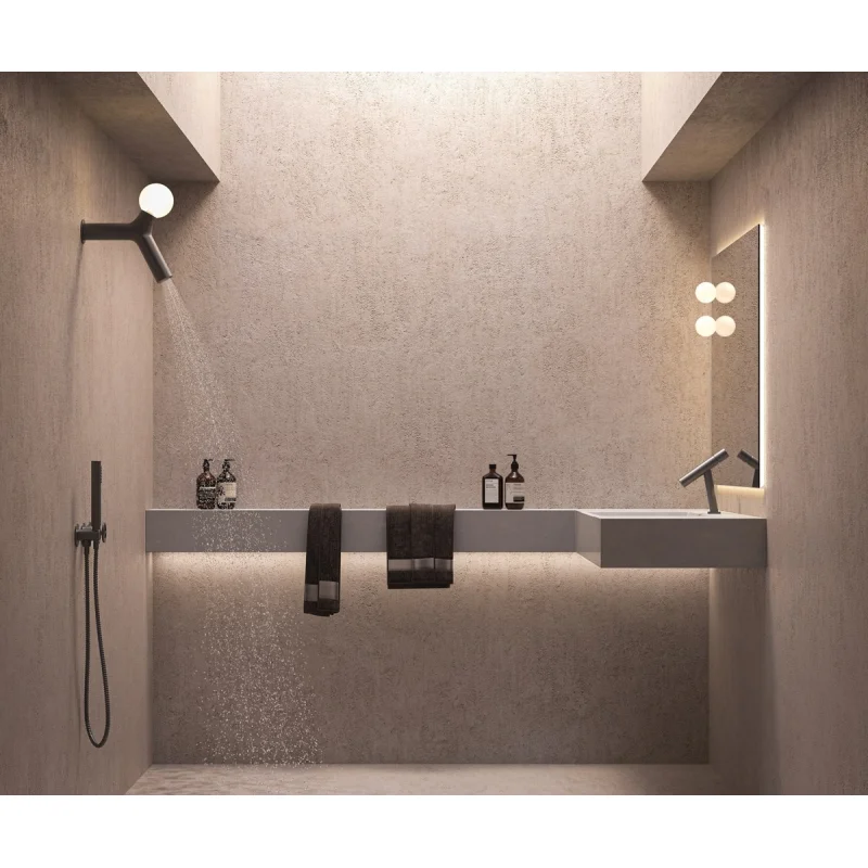 Душевая система Bronze de Luxe Liberty 5011B-L Черная матовая