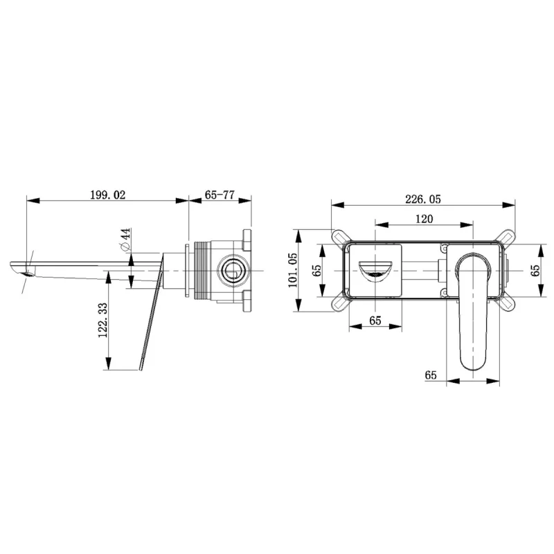 Смеситель Bronze de Luxe Icon 7006CB, для раковины, цвет черный матовый