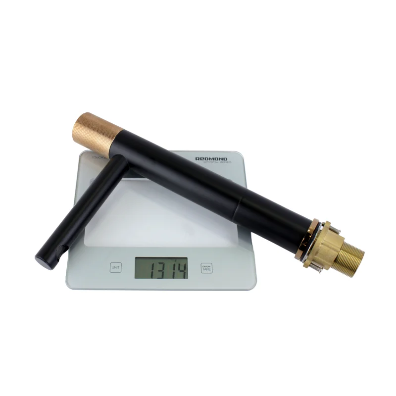 Смеситель для раковины Bronze de Luxe Avangarde 2030MH, черный матовый/розовое золото