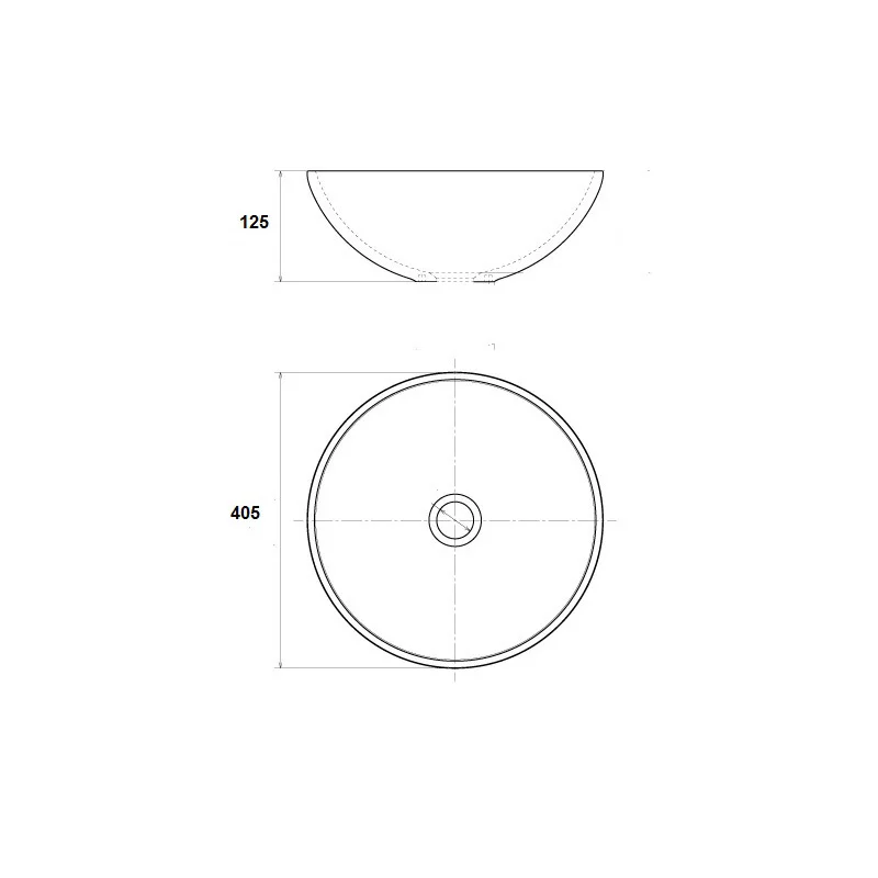 Раковина чаша Bronze de Luxe Марракеш 1008G, серый