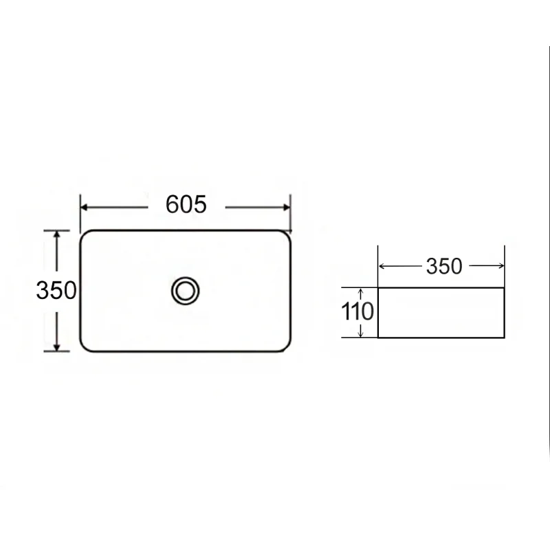 Раковина чаша Bronze de Luxe Терраццо 1061TR, разноцветная