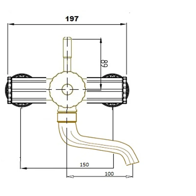 Смеситель для раковины Bronze de Luxe Windsor 10112