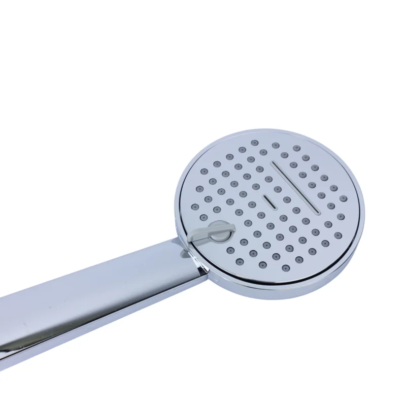 Смеситель для ванны и душа Bronze de Luxe Focus 24603CM, с душевым гарнитуром, хром/мрамор