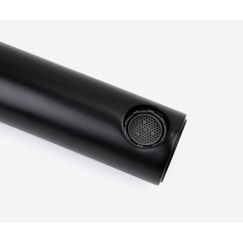 Смеситель для раковины Bronze de Luxe Avangarde 2021MH, скрытый монтаж, черный матовый/розовое золото