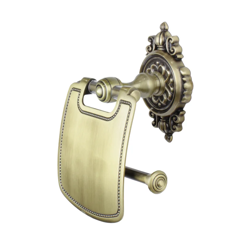 Держатель туалетной бумаги Bronze de Luxe Royal R25003 с крышкой Бронза