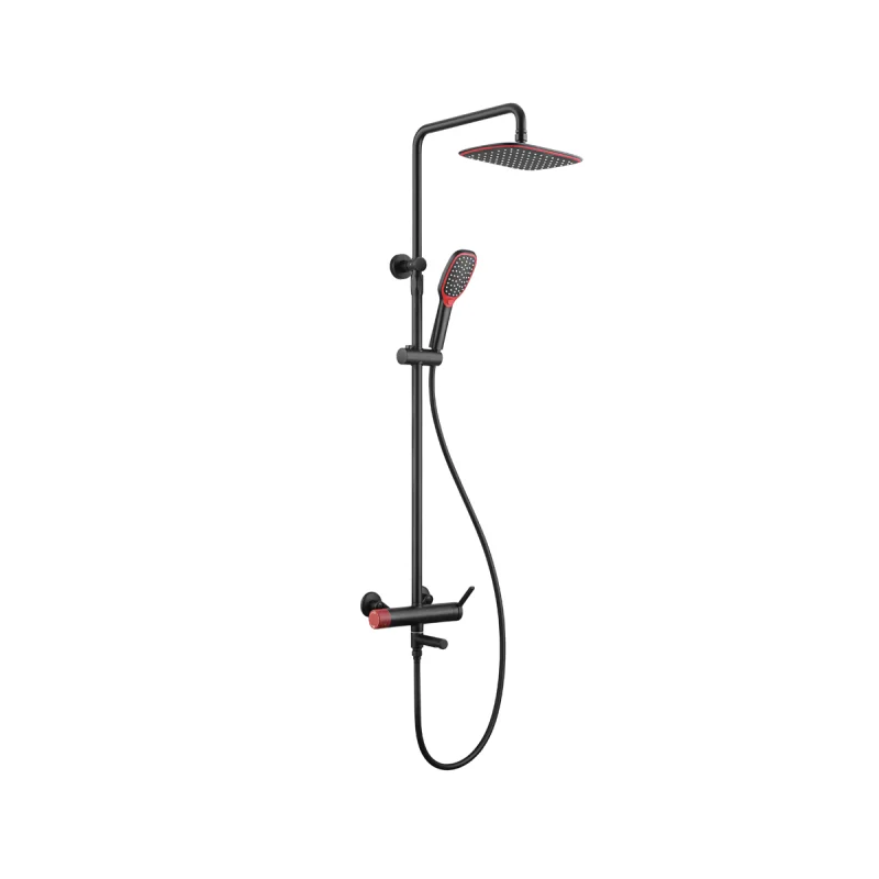 Душевая система Bronze de Luxe Avantgarde 2039RH Черная Красная
