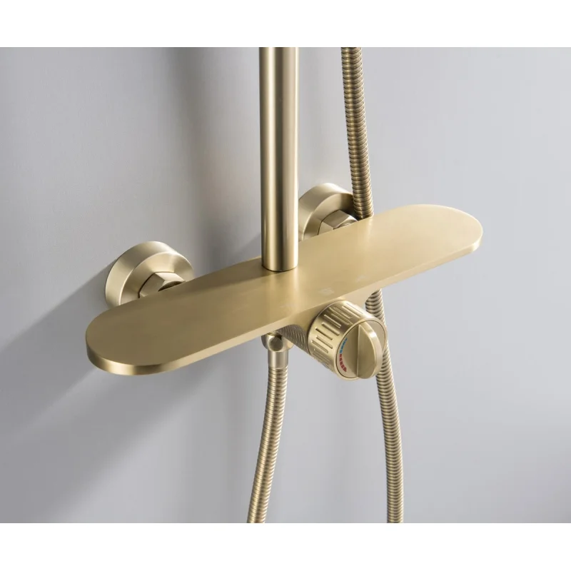 Душевая система Bronze de Luxe Icon 80112CG Золото матовое