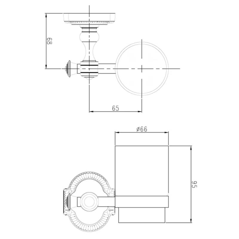 Стакан для зубных щеток Bronze de Luxe Royal R25206 Бронза