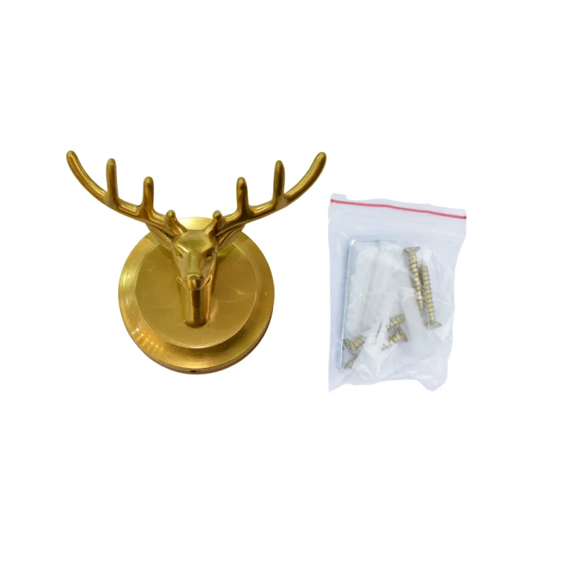 Двойной крючок Bronze de Luxe Royal 81152 Олень Бронза