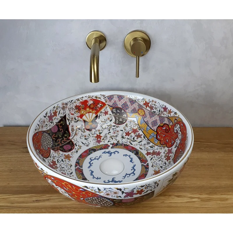 Раковина чаша Bronze de Luxe Festival 2231, разноцветная