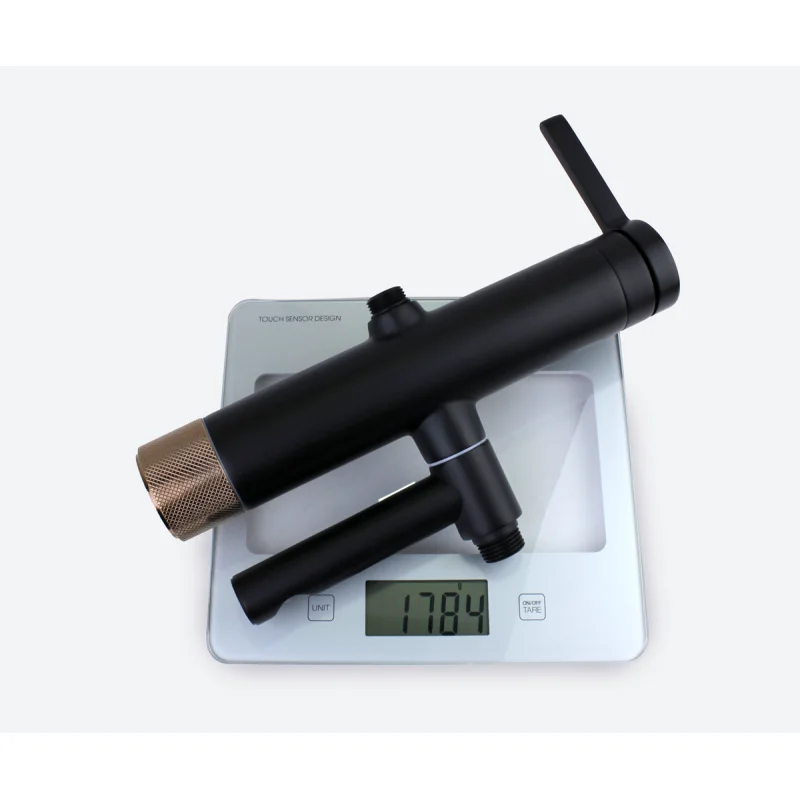 Душевая система Bronze de Luxe Avantgarde 2039RGB Черная Розовое золото