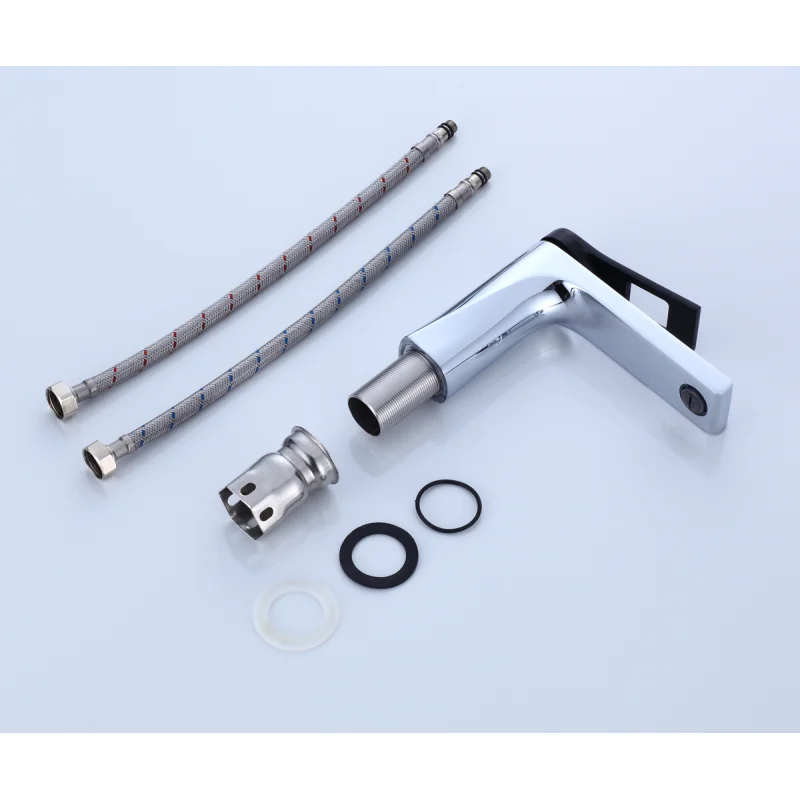 Смеситель для раковины Bronze de Luxe Element EL02CB Хром Черный