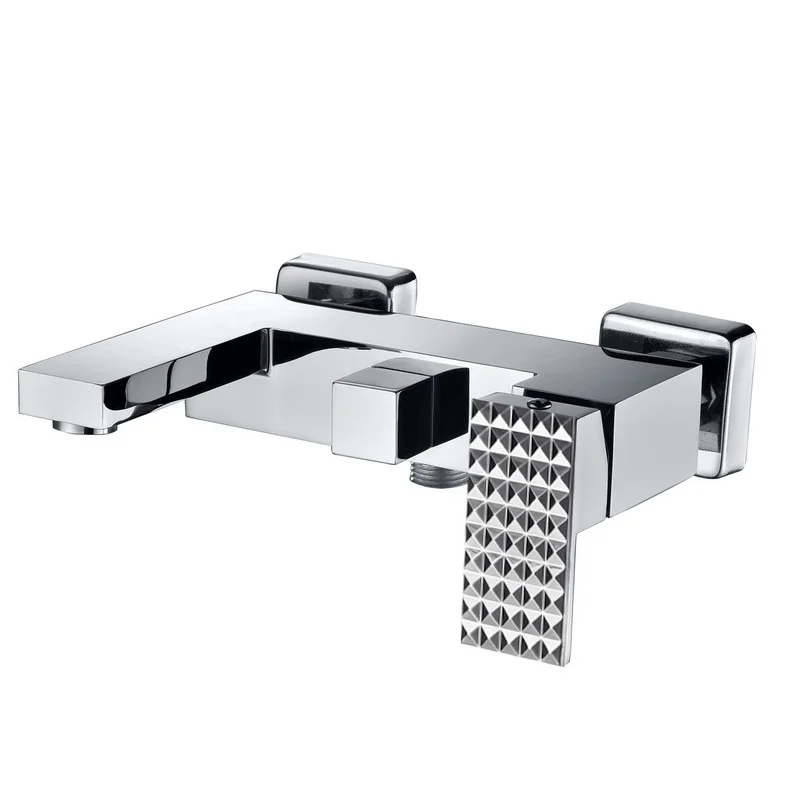 Смеситель для ванны и душа Bronze de Luxe Grani TB980, с душевым гарнитуром, хром