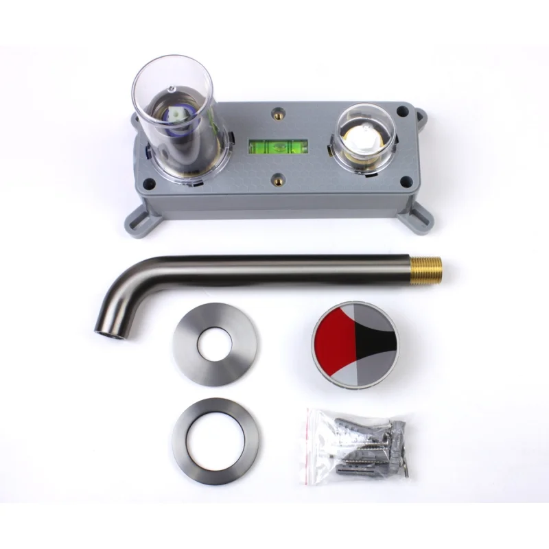 Встраиваемый смеситель для раковины Bronze De Luxe Omg 9007GM-R с внутренней частью, графит, красный