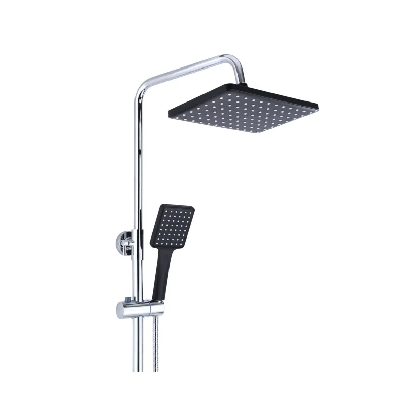 Душевая система Bronze de Luxe Element EL77CB Хром Черный матовый