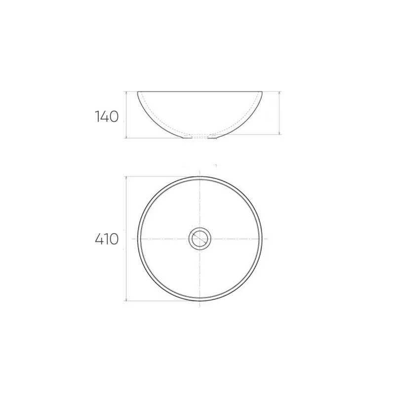 Раковина чаша Bronze de Luxe Dragons 6050, белый/синий
