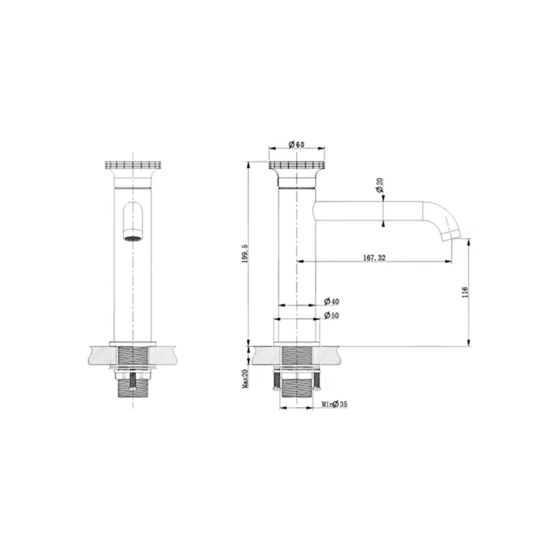 Смеситель для раковины Bronze de Luxe 9009W-Y